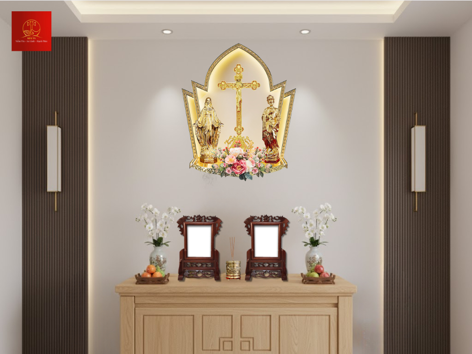 12-mau-ban-tho-gia-tien-cua-nguoi-cong-giao-thiet-ke-toi-gian-mau-sac-tuoi-sang-la-su-lua-chon-hoan-hao-cho-nhung-can-ho-hien-dai Mẫu bàn thờ gia tiên của người Công giáo thiết kế tối giản, màu sắc tươi sáng, là sự lựa chọn hoàn hảo cho những căn hộ hiện đại