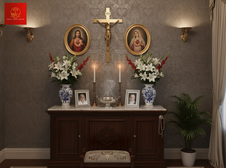 24-mau-ban-tho-gia-tien-cong-giao-cho-phong-tho-kin-dao-giup-gia-dinh-co-khong-gian-cau-nguyen-yen-tinh-thanh-tinh Mẫu bàn thờ gia tiên Công Giáo cho phòng thờ kín đáo, giúp gia đình có không gian cầu nguyện yên tĩnh, thanh tịnh