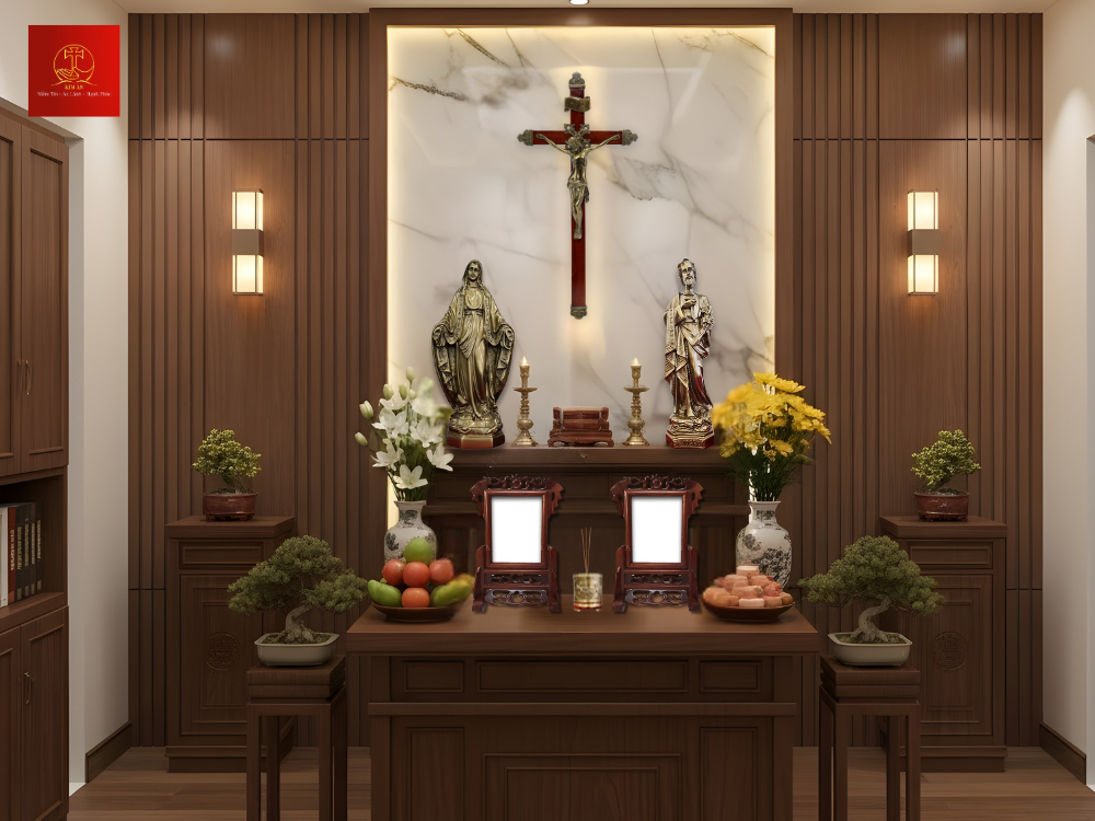 29-duc-me-va-ban-tho-kinh-nho-to-tien-duoc-bo-tri-rieng-biet-ro-rang-ve-y-nghia-tranh-lan-lon-giua-viec-ton-kinh-duc-me-va-viec-cau-nguyen-cho-to-tien Đức Mẹ và bàn thờ kính nhớ tổ tiên được bố trí riêng biệt