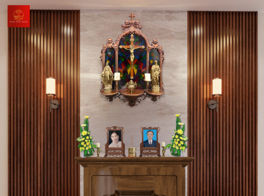 6-mau-ban-tho-gia-tien-cong-giao-voi-thiet-ke-co-dien-su-dung-go-tu-nhien-mang-den-ve-trang-trong-cho-khong-gian-tho-cung Mẫu bàn thờ gia tiên Công Giáo với thiết kế cổ điển, sử dụng gỗ tự nhiên, mang đến vẻ trang trọng cho không gian thờ cúng