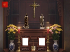 Tượng Đức Mẹ Fatima 30cm