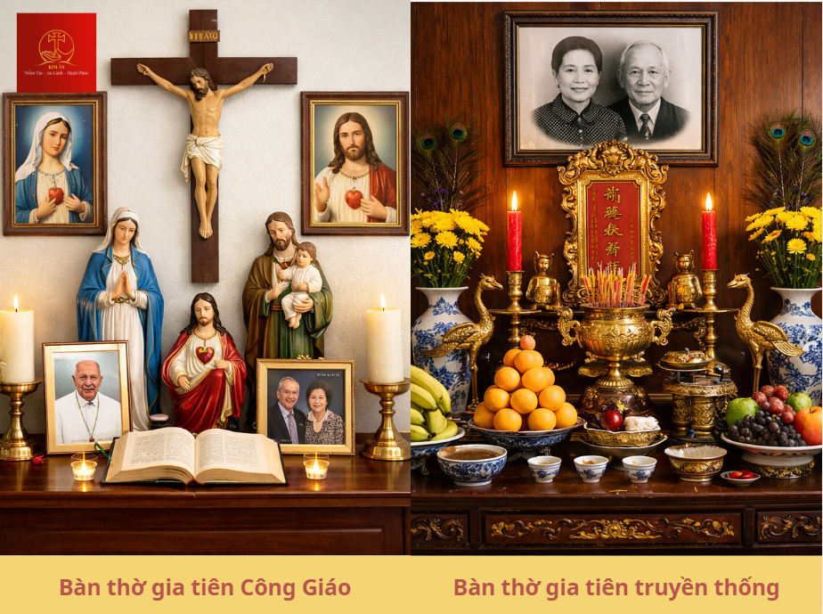 ban-tho-gia-tien-cong-giao-cung-mang-y-nghia-tuong-nho-to-tien-nhung-khong-tho-cung-ma-chi-ton-kinh-voi-bieu-tuong-trung-tam-van-la-thanh-gia-1 Bàn thờ gia tiên Công giáo cũng mang ý nghĩa tưởng nhớ tổ tiên nhưng không thờ cúng mà chỉ tôn kính