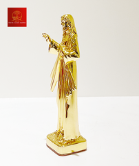 Tượng Chúa Thương Xót - cao 10 cm - Màu Gold
