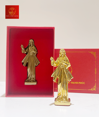 Tượng Chúa Thương Xót - cao 10 cm - Màu Gold