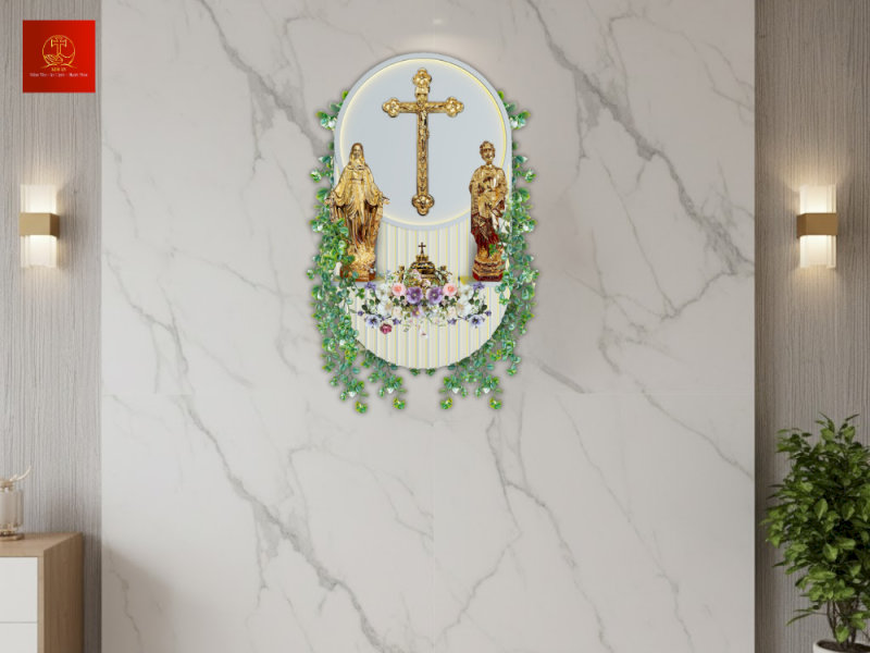 Tỷ lệ vàng giữa Thánh Giá và các tượng Thánh