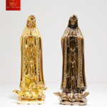 Tượng Đức Mẹ Fatima Màu Gold