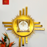 Nhà Tạm Quang Nhật Bằng Đồng Mạ Vàng 24k