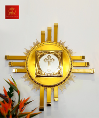 Nhà Tạm Quang Nhật Bằng Đồng Mạ Vàng 24k