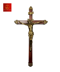 Thánh Giá Chúa Giêsu Bằng Gỗ Treo – Màu Cổ Điển