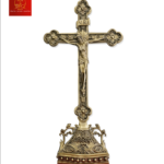 Thánh Giá Công Giáo Hoa Đào Có Đế 90 cm - Màu Cổ Điển