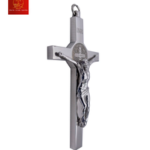 Thánh Giá Có Mề Đay BENEDICT - Không Đế (mini) - Màu Silver