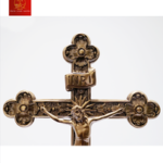 Mẫu Thánh Giá Hoa Đào Đẹp Có Đế Cao 42 cm - Màu Cổ Điển