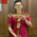 Thánh Giá Hoa Đào Cao 60 cm Bằng Nhôm