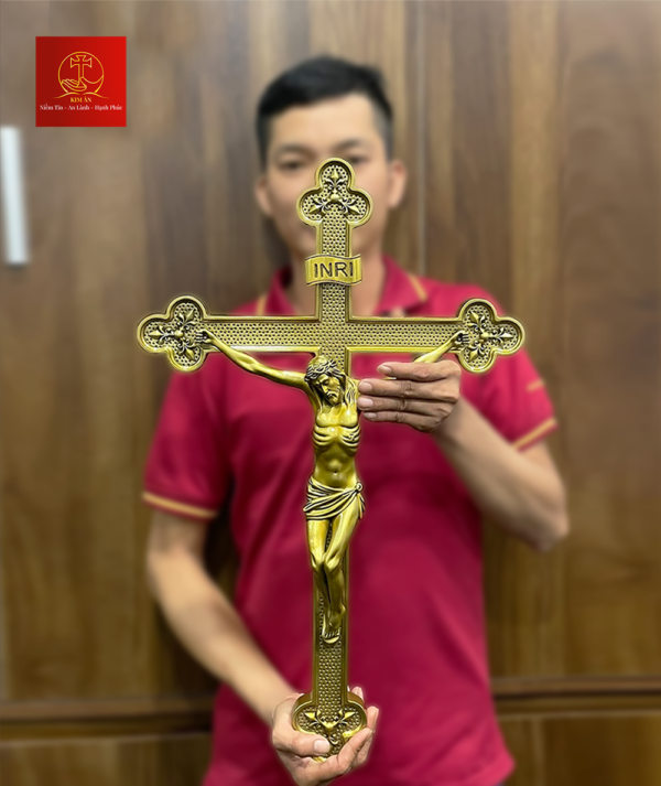 Thánh Giá Hoa Đào Cao 60 cm Bằng Nhôm