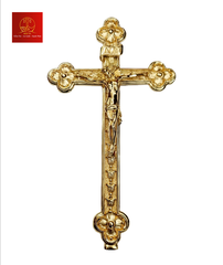 Thánh Giá Hoa Đào Không Đế – Màu Gold