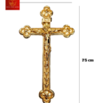 Thánh Giá Hoa Đào Không Đế - Màu Gold
