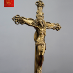 Cây Thánh Giá Hoa Hồng Đẹp Cao 32cm - Màu Cổ Điển