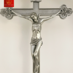 Thánh Giá Hoa Đào Bằng Nhôm cao 70 cm (có đế)