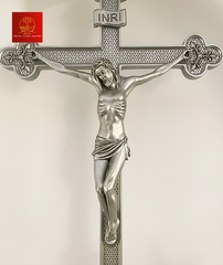 Thánh Giá Hoa Đào Bằng Nhôm cao 70 cm (có đế)