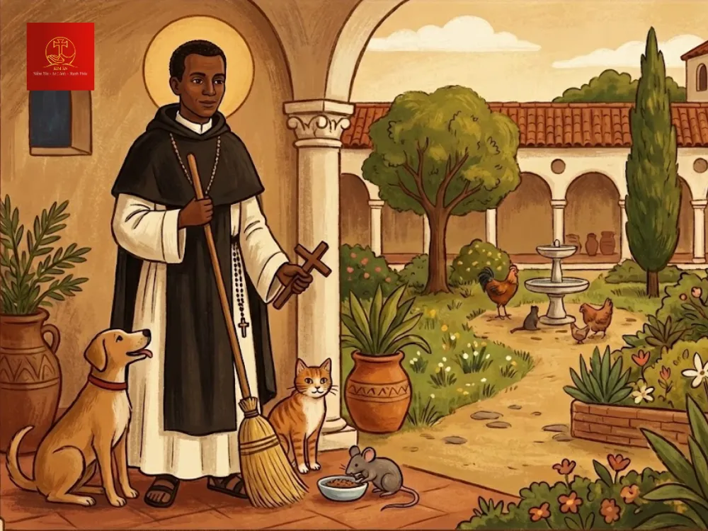 thanh-martino-de-porres-la-nguoi-sang-lap-tram-cuu-ho-dong-vat-va-noi-tieng-voi-kha-nang-cam-hoa-cac-loai-vat-xung-khac-1 Thánh Martino de Porres là người sáng lập trạm cứu hộ động vật