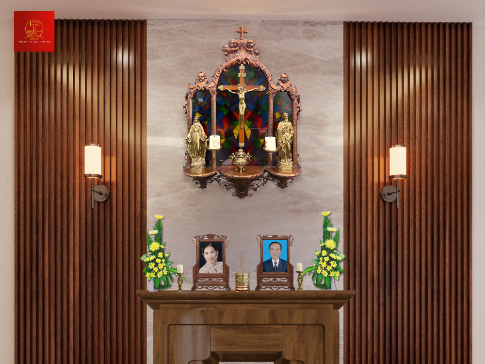 thiet-ke-chuan-phung-vu-cua-tuong-duc-me-ban-on-trong-khong-gian-tho-tu Thiết kế chuẩn Phụng vụ của tượng Đức Mẹ Ban Ơn trong không gian thờ tự.