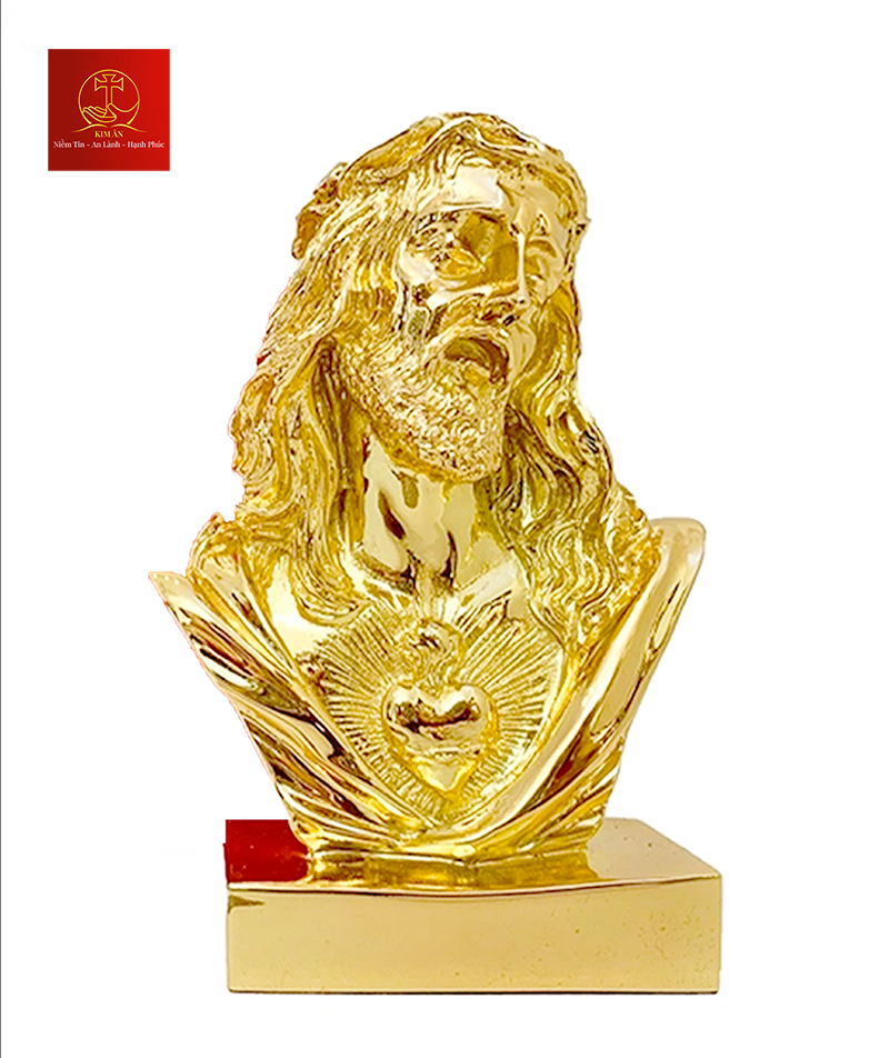 Tượng Thánh Tâm Cao 13cm –  Màu Gold