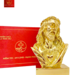 Tượng Thánh Tâm Cao 13cm - Màu Gold