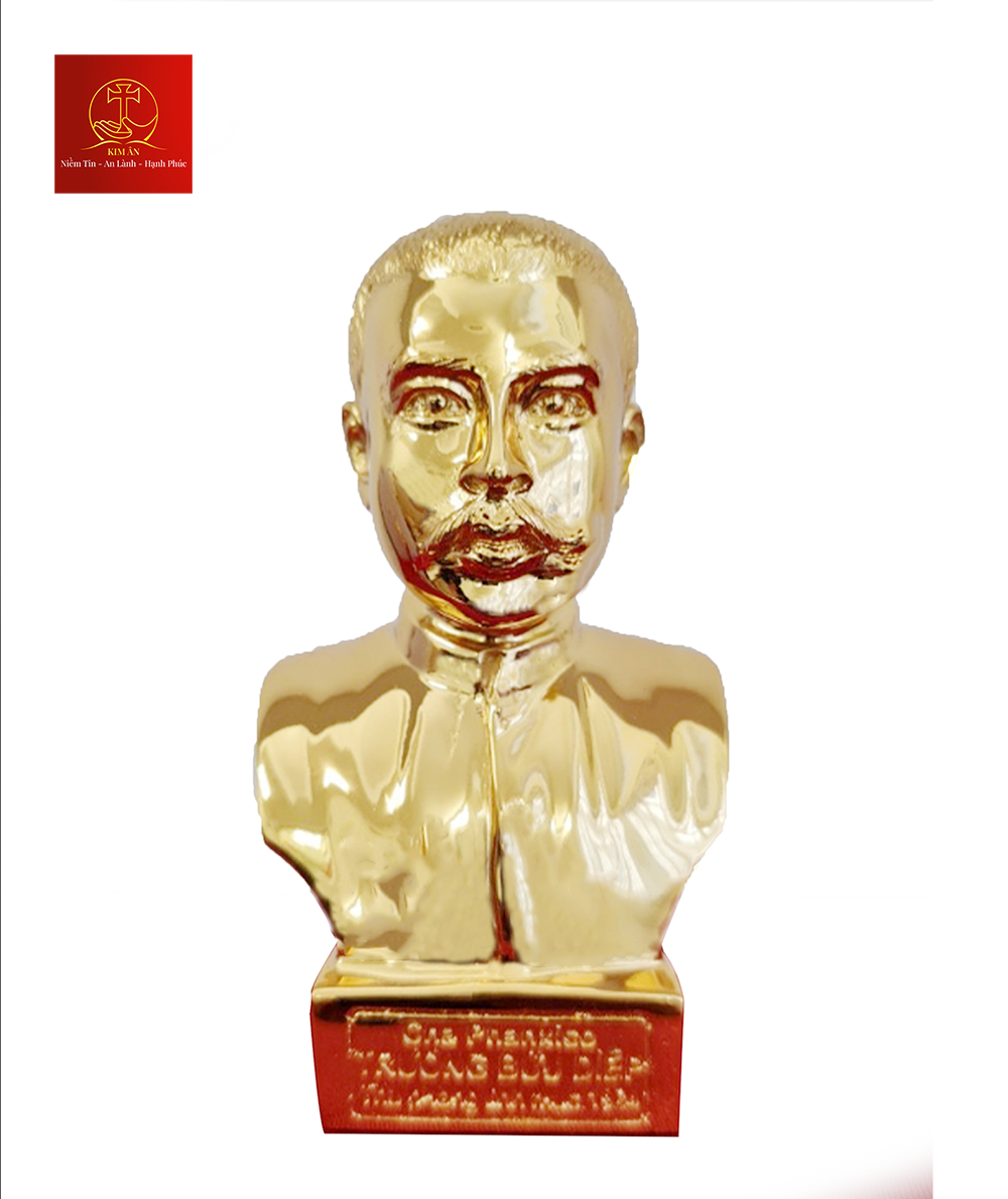 Tượng Cha Bửu Diệp Cao 13cm – Màu Gold