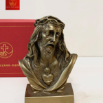 Tượng Chúa Thánh Tâm Cao 13cm - Màu Cổ Điển