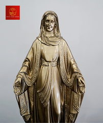 Tượng Đức Mẹ Ban Ơn Bằng Đồng - Cao 70 cm