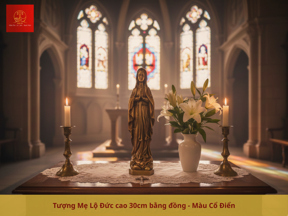 tuong-me-lo-duc-cao-30cm-mau-co-dien-sang-trong-va-linh-thanh Tượng Mẹ Lộ Đức cao 30cm màu cổ điển sang trọng và linh thánh.