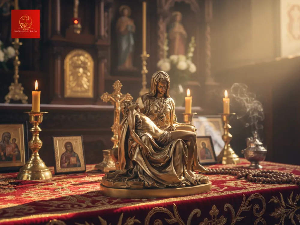 tuong-pieta-giup-tin-huu-chiem-niem-tinh-yeu-thuong-cua-chua_87108cbd-9281-47ab-be24-60b4970171a3 Tượng Pieta giúp tín hữu chiêm niệm tình yêu thương của Chúa.