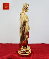 TƯỢNG THÁNH GIUSE BẰNG ĐỒNG MẠ VÀNG - CAO 40 CM