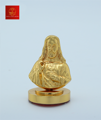 Tượng Chúa Thánh Tâm Cao 5 cm - Màu Gold