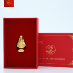 Tượng Chúa Thánh Tâm Cao 5 cm - Màu Gold